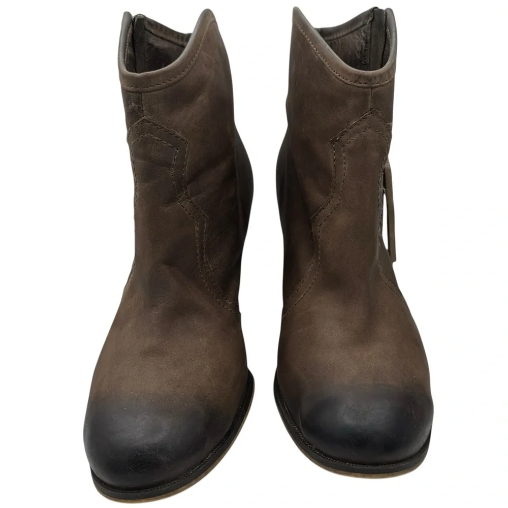 Aldo Dustar Women’s Dark Brown Ankle Booties w/ Stacked Heel -Size 40.5/ US 9.5